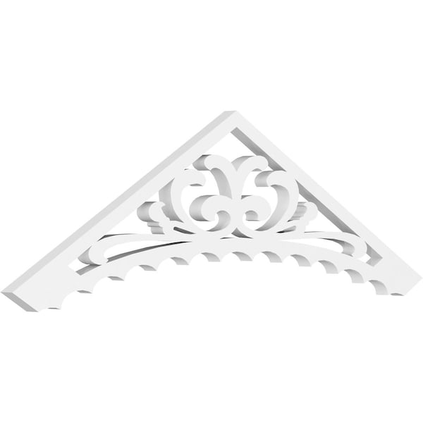 Ekena Millwork Pitch Genova Architectural Grade PVC Gable Pediment, 36"W x 10 1/2"H x 1"P (7/12) GPP036X011X100GEN - main